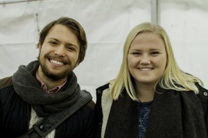 The students Petter Herzog and Ida Johansson are ready to move in. Photo: Jens Hunt.