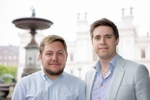 Sebastian Persson is Lund University Student Unions' Vice President, Oskar Styf, is the Lund University Student Unions' President. Photo: Jonas Jacobson.