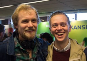 Patrik Gustafsson and Axel Ekman visited the fair. Photo: Claudio Gandra