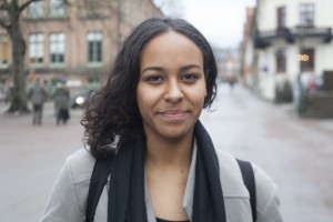 Anna Berglund studies economics within the confines of the Politicies Bachelor's program. Photo: Sigrid Rosell
