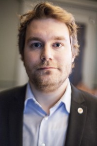 Ludvig Sundin, chairman of the Social Sciences Student Union. Photo: Jens Hunt.